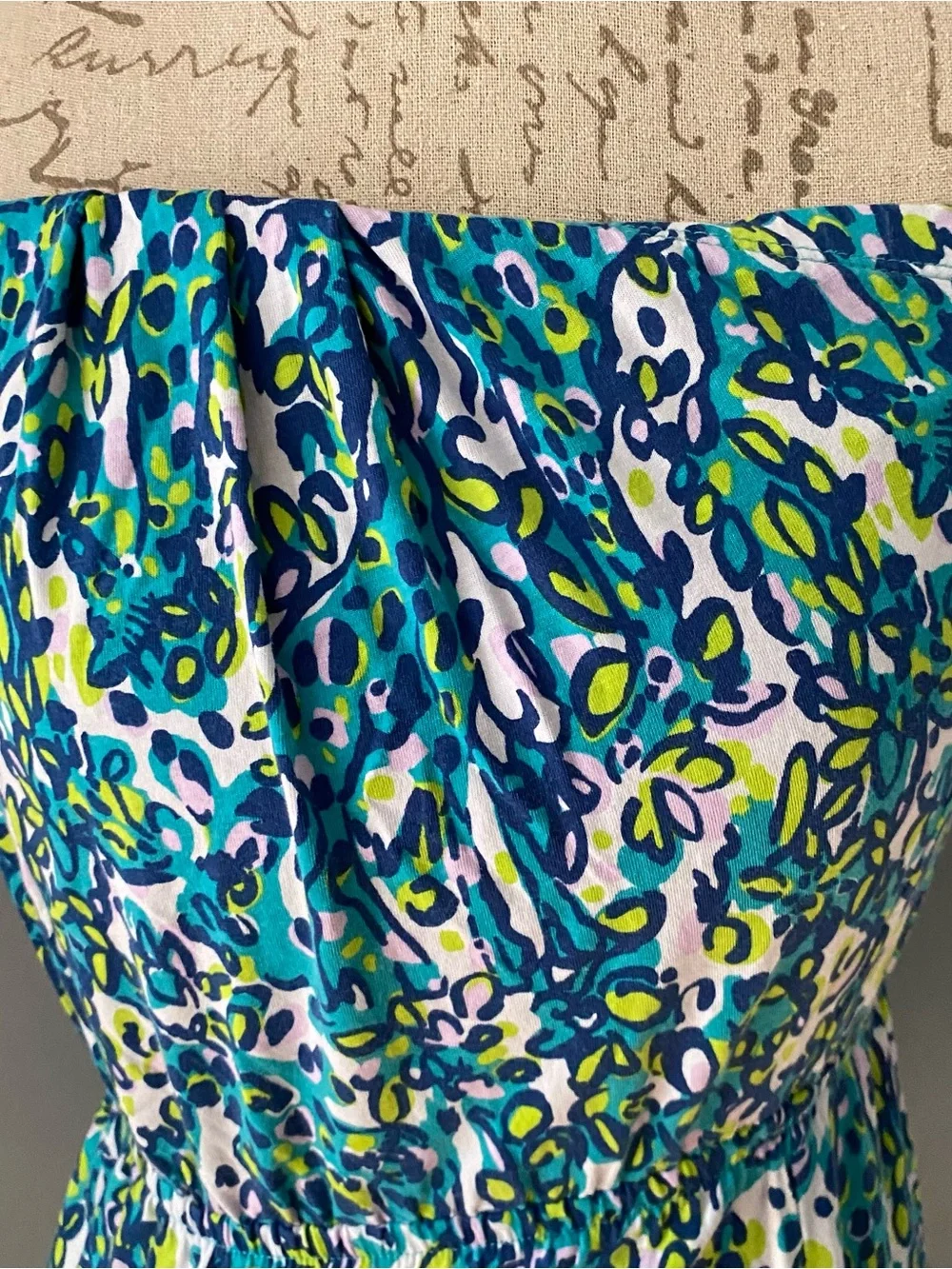 Lilly Pulitzer Dress Women’s XS Summer Strapless Colorful Preppy Beach Cotton - Picture 2 of 9